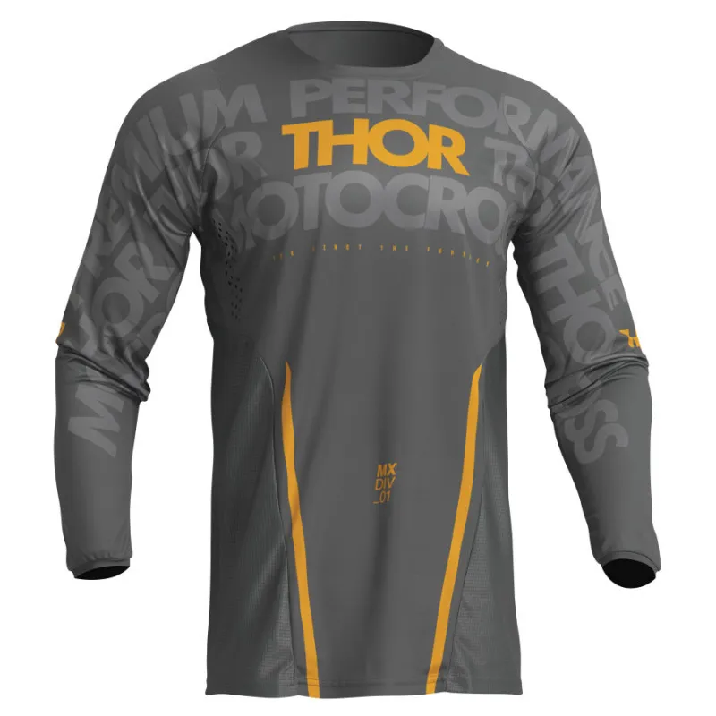 Bluza motocross Thor pulse mono, Gri/Galben - XL Doar azi