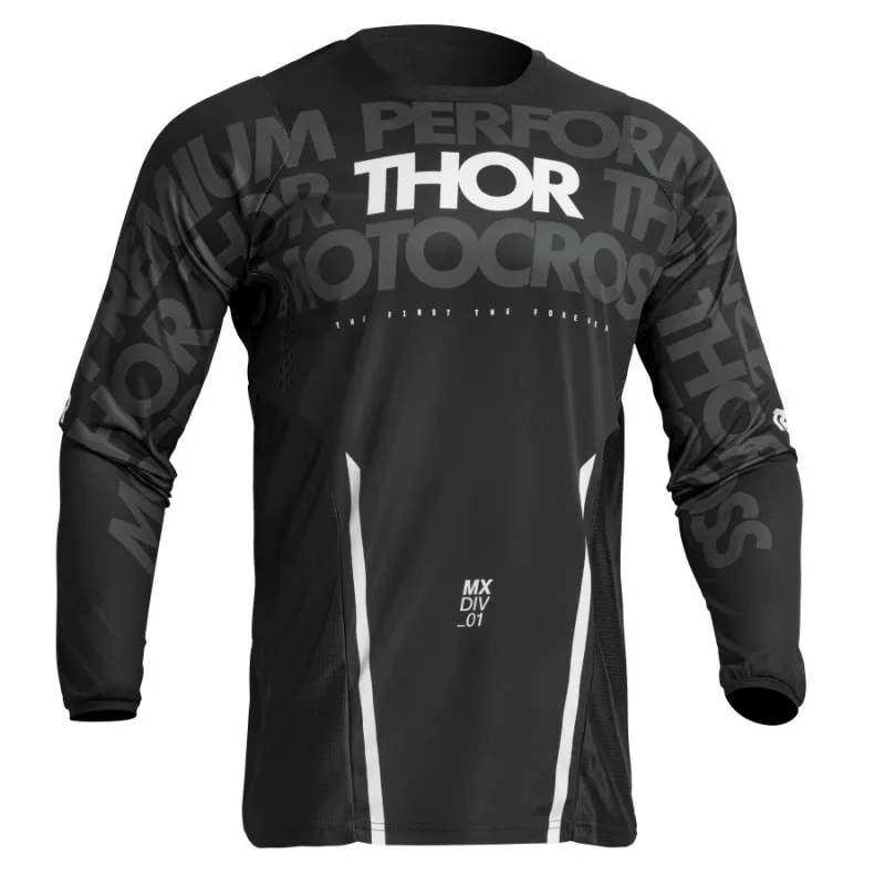 Reduceri Bluza motocross Thor pulse mono, Negru/Alb - S