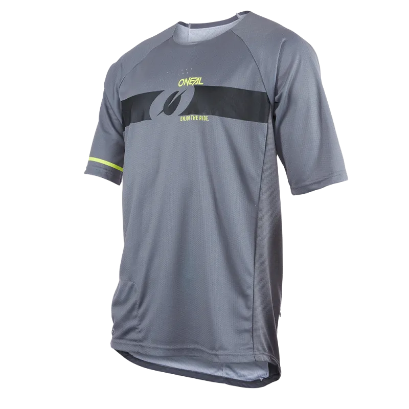 Tricou ciclism O'NEAL PIN IT V.22 GRAY/NEON YELLOW - XXL Super ofertă