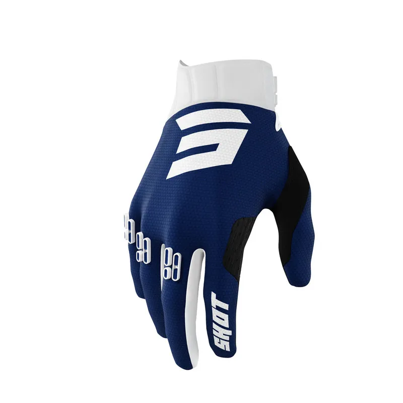 Mănuși motocross SHOT Gradient Blue - Mărime: XL Reducere de preț