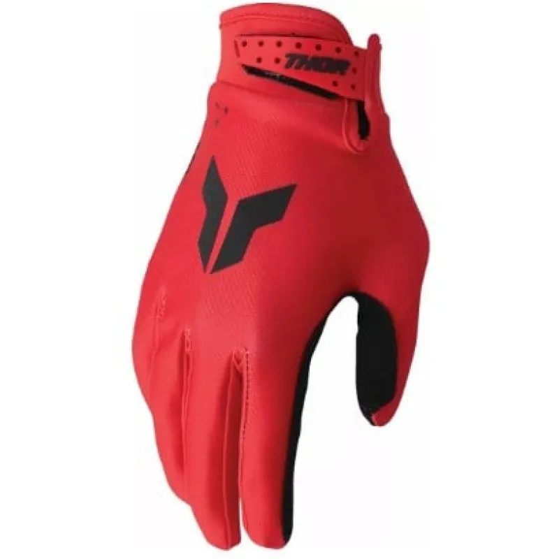 Reducere Mănuși motocross THOR LAUNCHMODE RED - S