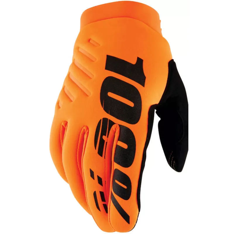 Ieftin Manusi motocross 100% BRISKER FLUO ORANGE/BLACK - Mărime: XXL