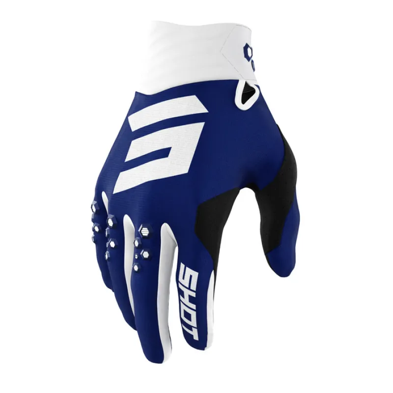 Manusi motocross SHOT Contact Blue - Mărime: XXL Reducere