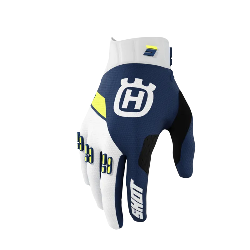 Manusi motocross SHOT Lite Husqvarna LTD 2023 Blue - Mărime: S Bestseller