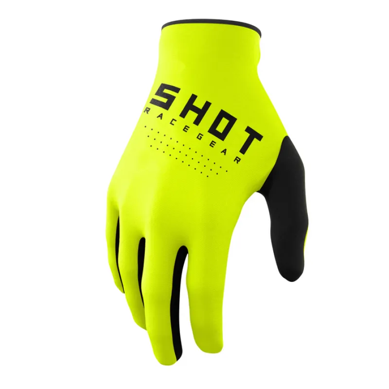 Manusi motocross SHOT Raw Neon Yellow - Mărime: XL Ofertă
