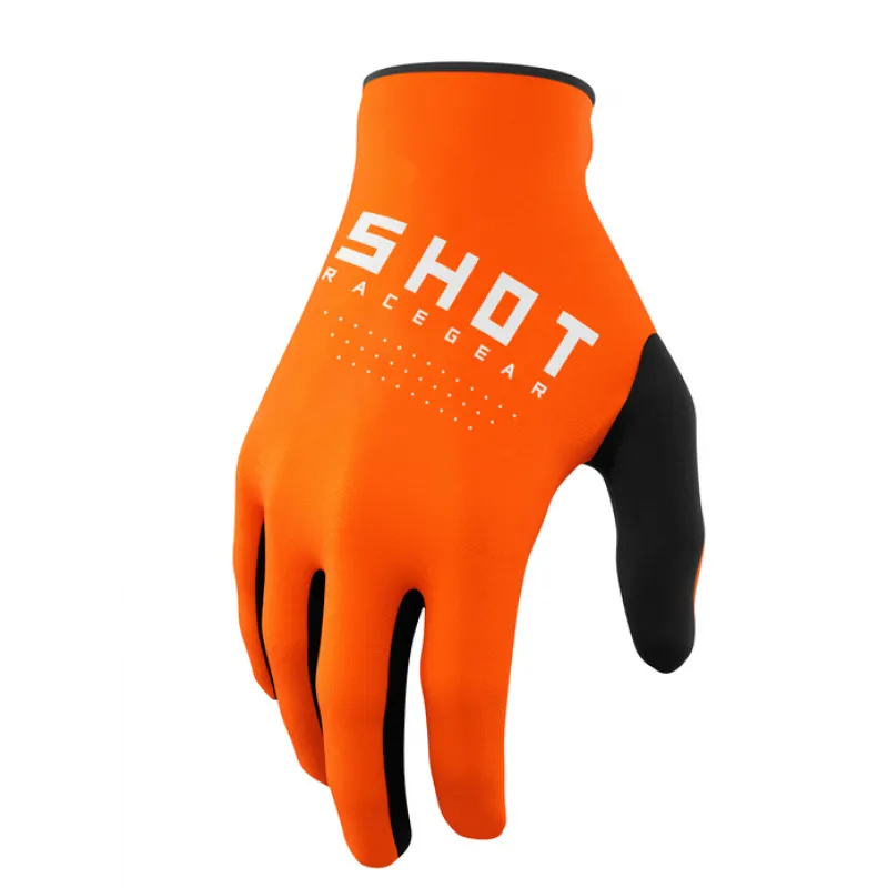 Livrare rapidă Manusi motocross SHOT Raw Orange - Mărime: L