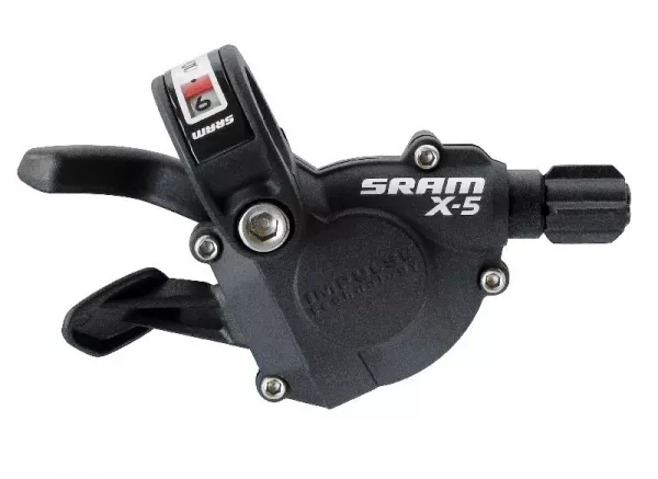 Plată securizată MANETA SCHIMBATOR SRAM X-5 TRIGGER 1:1 3X9 VITEZE NEGRU