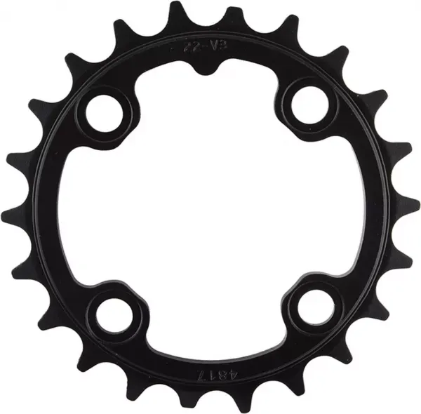 Cel mai bun preț FOAIE ANGRENAJ TRUVATIV BCD 64 B V1 ALUMINUM 3MM BLAST BLACK 22T