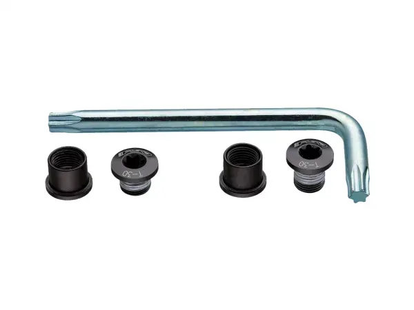 Expediere rapidă SURUBURI FOAIE ANGRENAJ + TORX FSA CR BOLT KIT TRIPLU MTB 6 BUC NEGRU