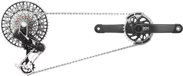 Retur gratuit KIT SRAM XX EAGLE AXS TRANSMISSION MTB GROUP 55 MM CHAINLINE 174 MM Q-FACTOR POWERMETER 165MM - 32T