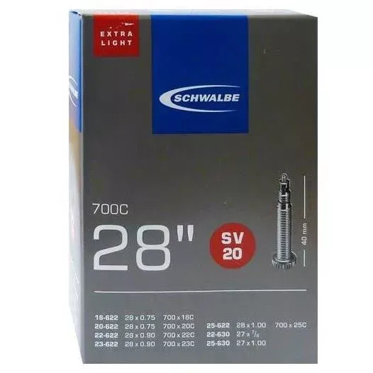 Livrare expres CAMERA SCHWALBE 28 SV20 EXTRALIGHT PRESTA 18>25-622 (40MM)