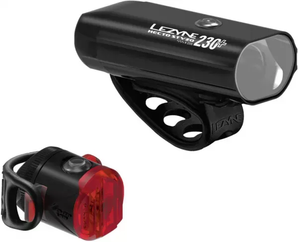 Chilipir FAR + STOP LEZYNE LED PAIR HECTO 230+ / FEMTO USB-C STVZO Set