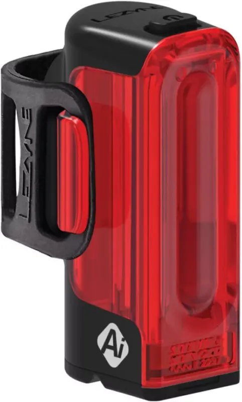 STOP LEZYNE STRIP+ AI ALERT STVZO Negru/Rosu Noutate