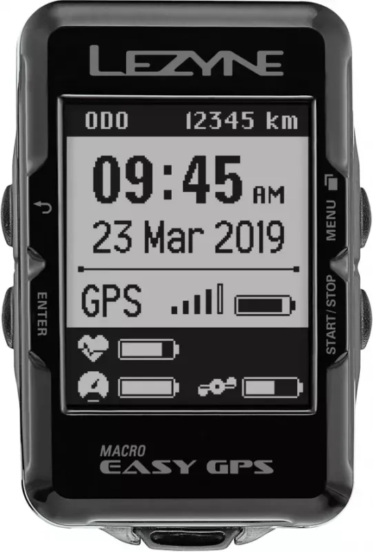 Calitate înaltă GPS LEZYNE MACRO EASY COMPUTER Negru