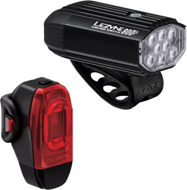 FAR + STOP LEZYNE MIRCRO DRIVE 800+ / KTV DRIVE+ Negru/Negru Lichidare de stoc