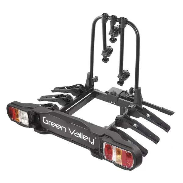 Livrare rapidă SUPORT BICICLETA GREEN VALLEY DISCOVERY 160514-3 PENTRU 3 BICICLETE Negru