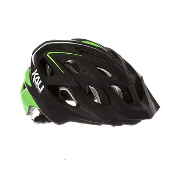 Reduceri CASCA BICICLETA KALI CHAKRA PLUS MATTE BLACK GREEN XS/SM