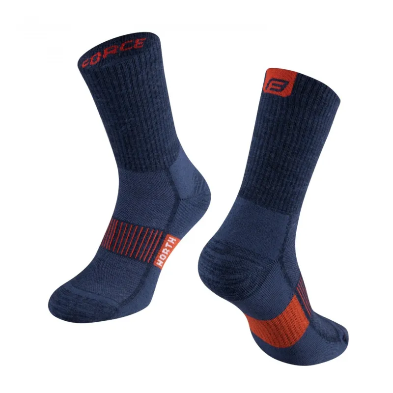 Sosete Force North blue-orange S-M/36-41 Livrare rapidă