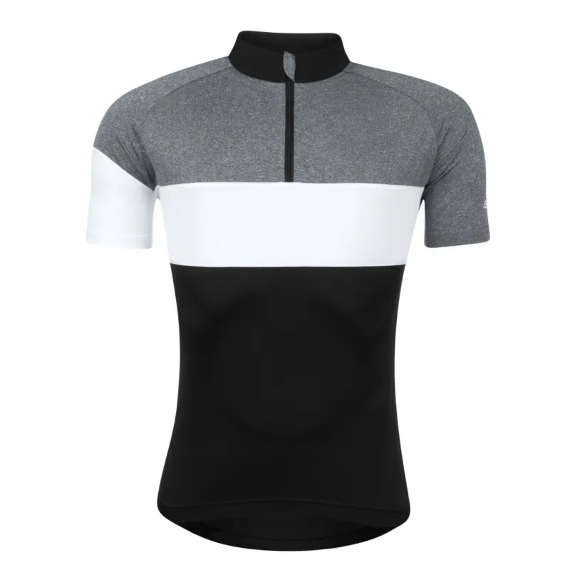 Bluza ciclism Force View maneci scurte negru/gri/alb XL Popular