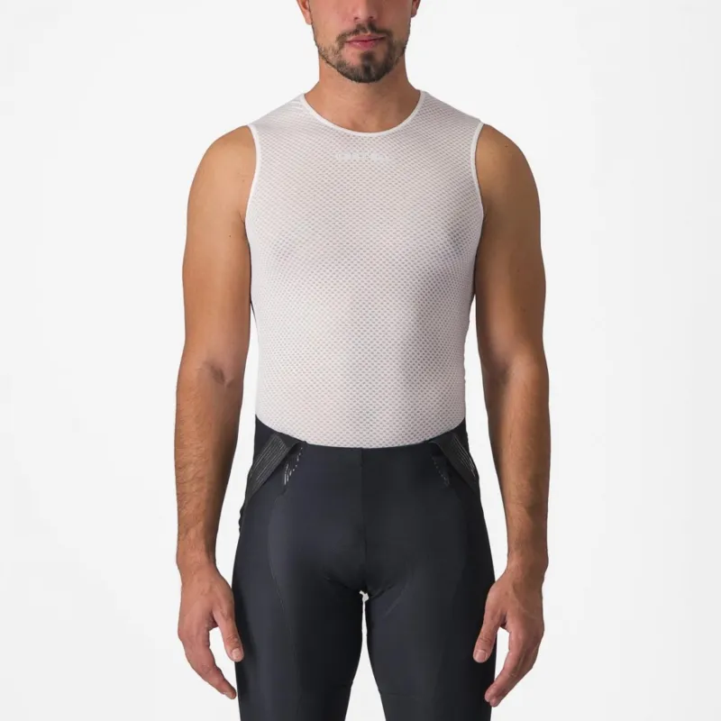 Noutate Bluza de corp fara maneci Castelli PRO Mesh 2.0 SL Alb XXL