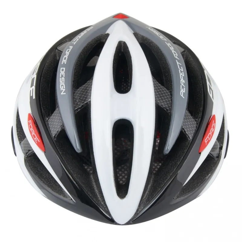 Casca FORCE ROAD junior negru/alb/gri XS -S (48-54 cm) Expediere rapidă