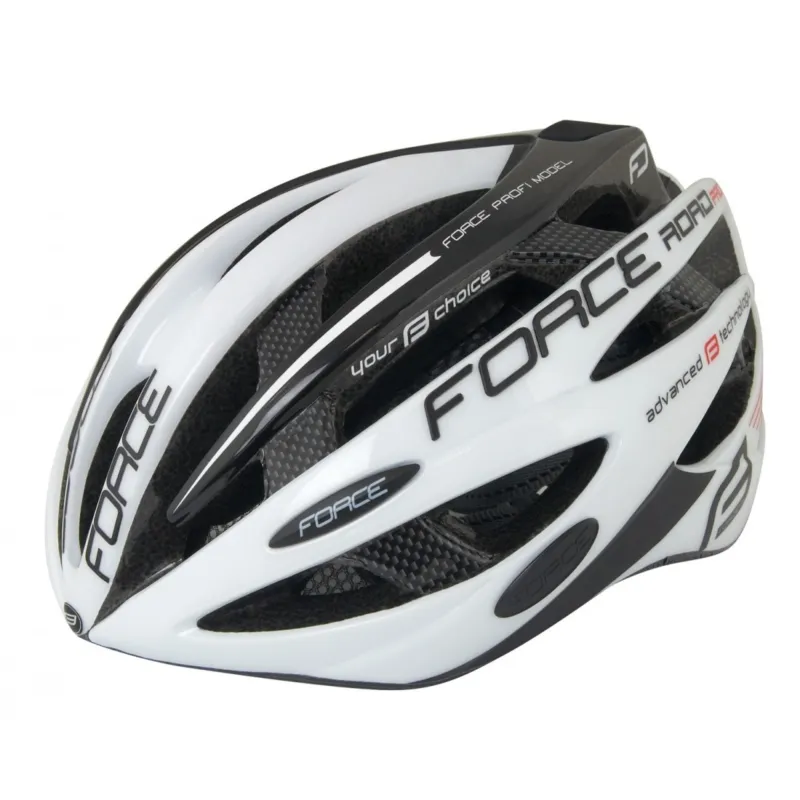 Promoție Casca Force Road Junior alb/negru XS-S (48-54 cm)