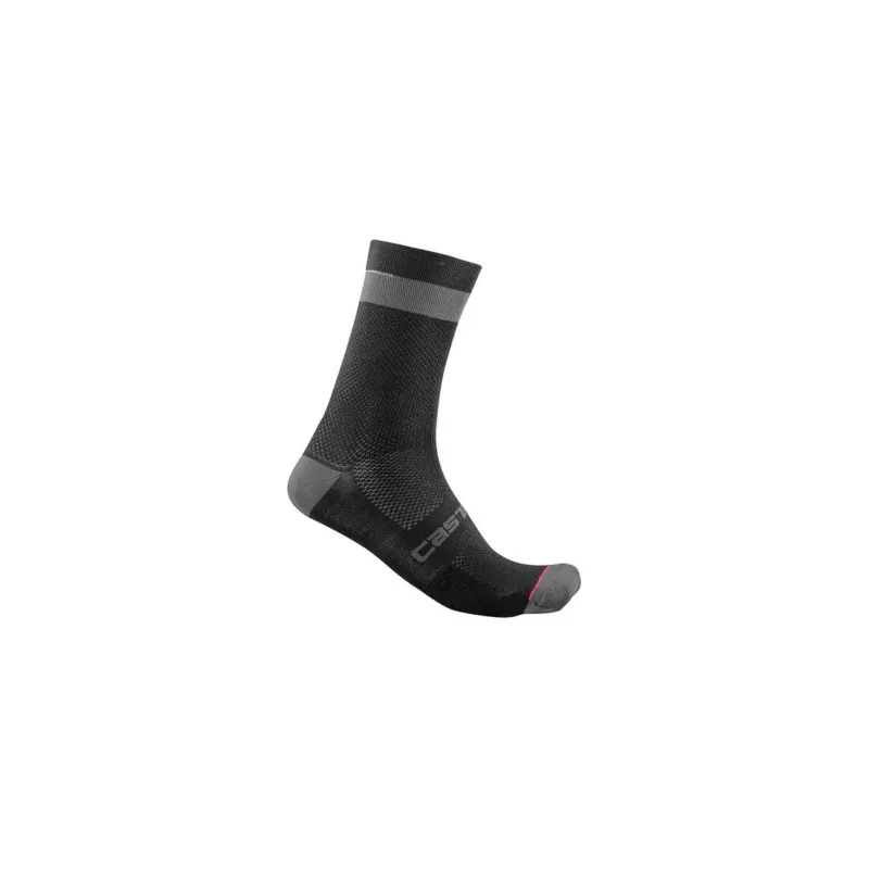 Transport gratuit Sosete Castelli Alpha 18 Negru/Antracit S/M 36-39