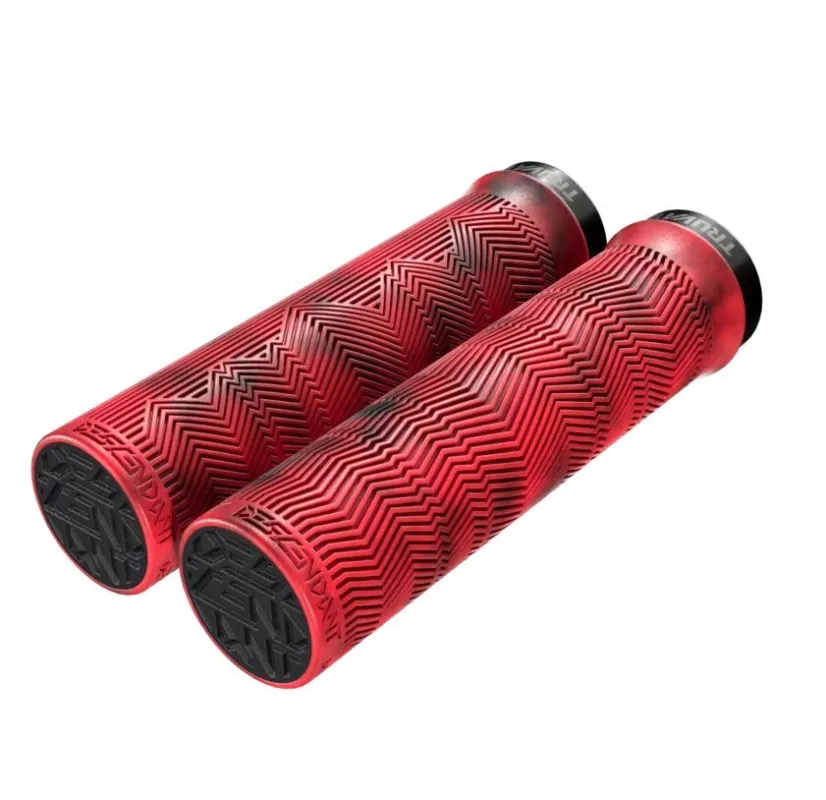 Calitate înaltă Mansoane Truvativ Locking Grips Descendant Red/Black Marbled