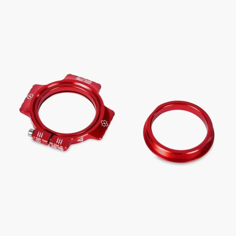 Discount Piulita pretensionare rulmenti pedalier Muc-Off Crank Preload Ring Rosu