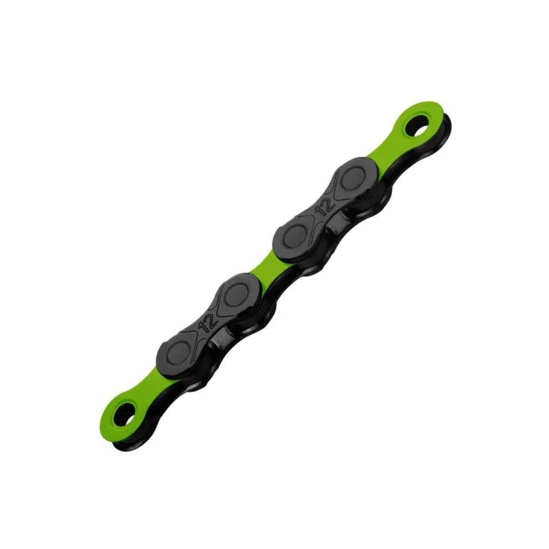 Lant KMC DLC 12 Negru/Verde 12 Viteze 126 Zale Retur ușor