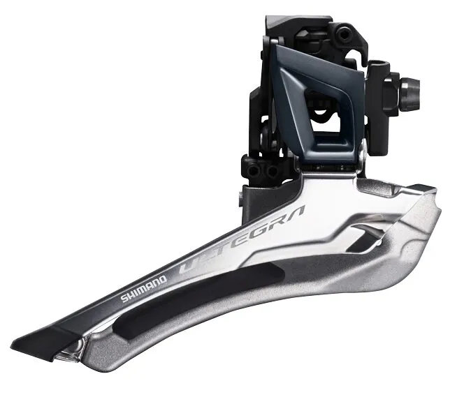 SCHIMBATOR FATA SHIMANO ULTEGRA FD-R8000, DUBLU, PT. 11 VIT. PE SPATE, DOWN SWING, BRAZED-ON, UNGHI CS 61-66, PT. 46/53T, CL 43.5MM, AMBALAT IND. Mai ieftin