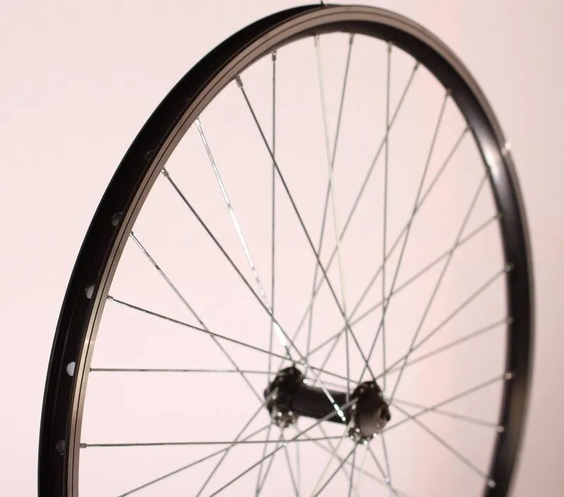 Roata fata bicicleta 27,5”(584), janta dubla Mach negru, butuc Quando QR Transport gratuit