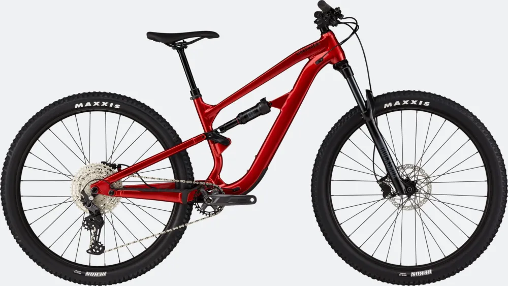 Bicicleta MTB full suspension Cannondale Habit 4 Candy Red Ofertă exclusivă