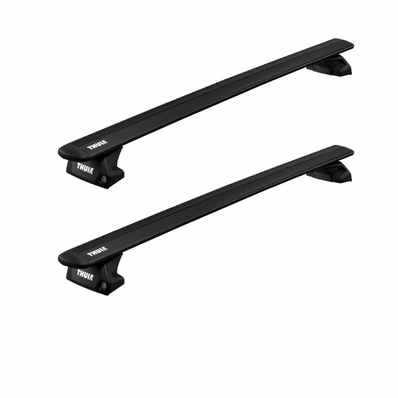 Transport gratuit Bare Transversale THULE WingBar Evo BLACK pentru MINI Cooper (F55), 5 usi HATCHBACK cu Bare longitudinale Integrate (2014-2023)