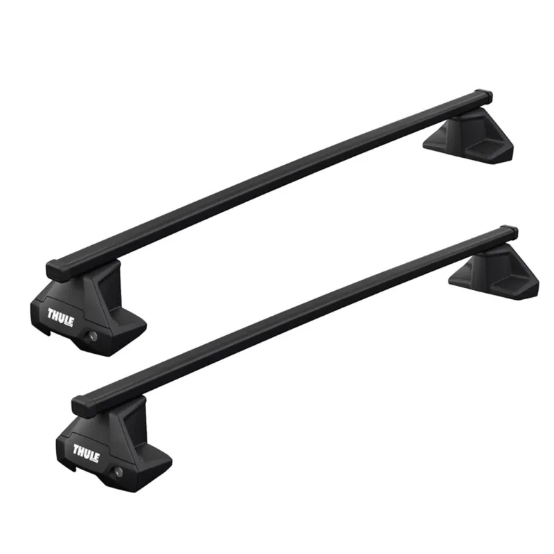 Bare Auto Transversale Thule SquareBar Evo Otel pentru Fiat Punto, 5 usi HATCHBACK cu plafon normal (2012-prezent) Lichidare de stoc