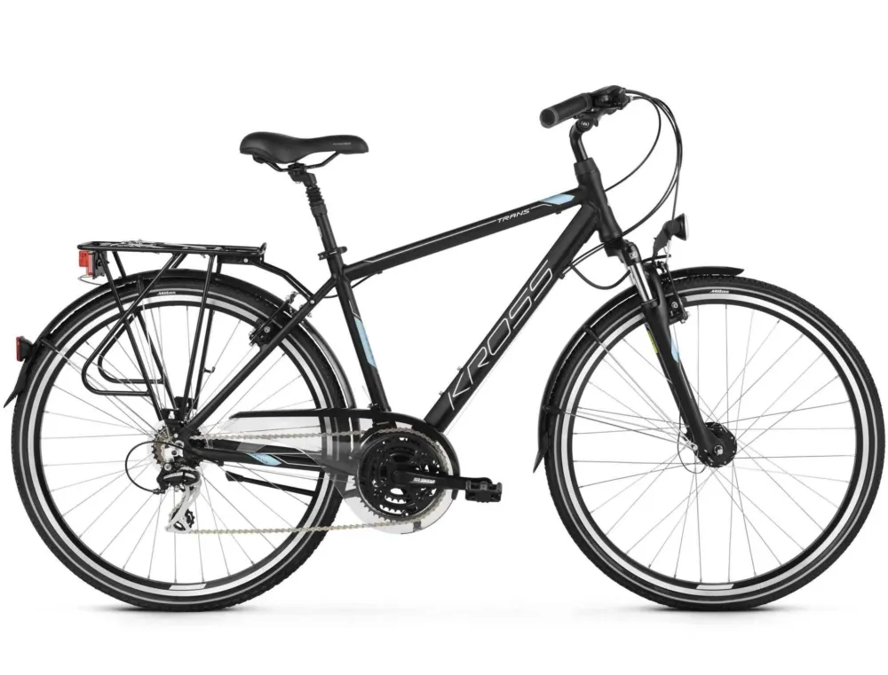 Popular Bicicleta Kross Trans 3.0 28 S black-steel-silver-mate