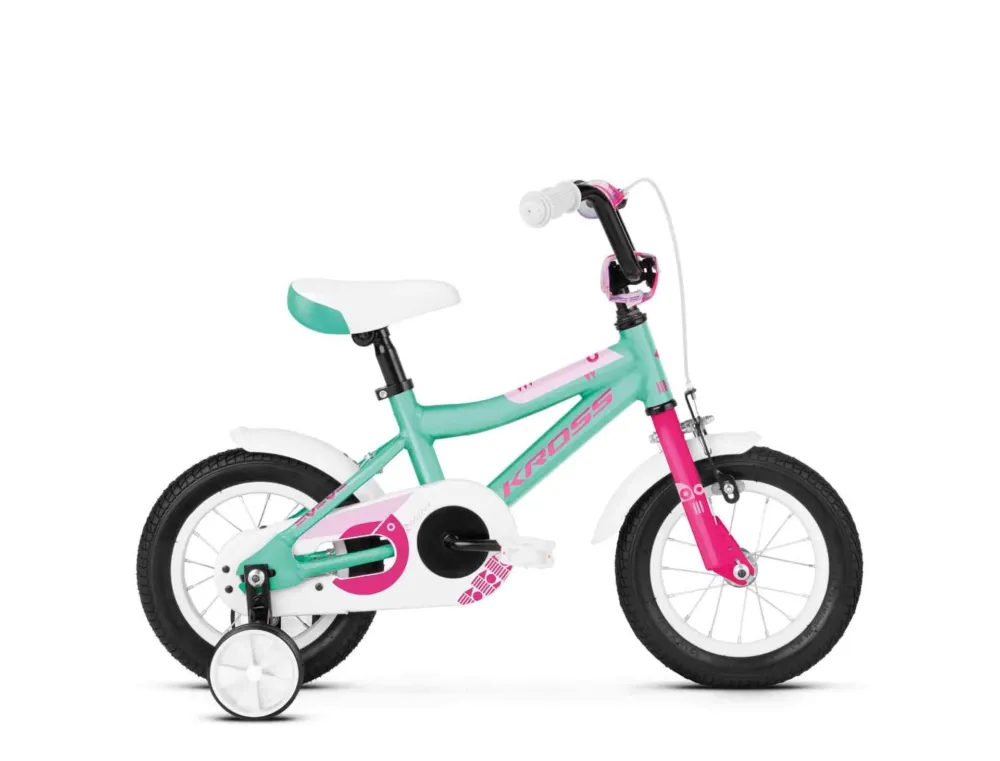 Bicicleta Kross Mini 2.0 12 turquise-pink-glossy 2020 Expediere rapidă