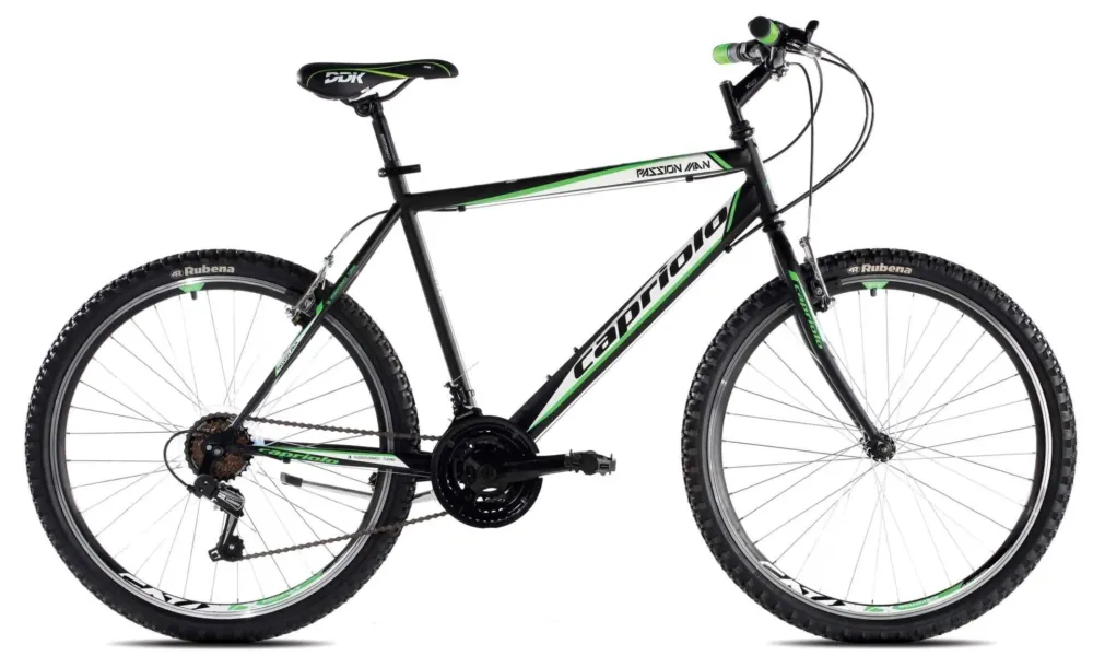 Bicicleta MTB 26 Capriolo Passion barbati negru alb verde 21 Popular