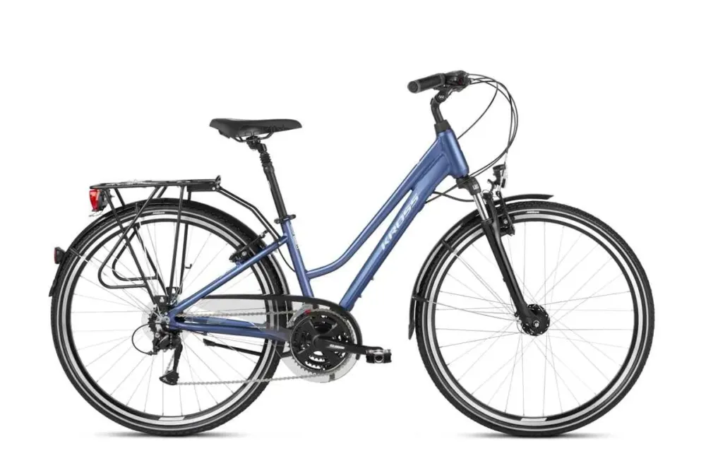 Kross Trans 4.0 28 DM blue-white glossy Ieftin