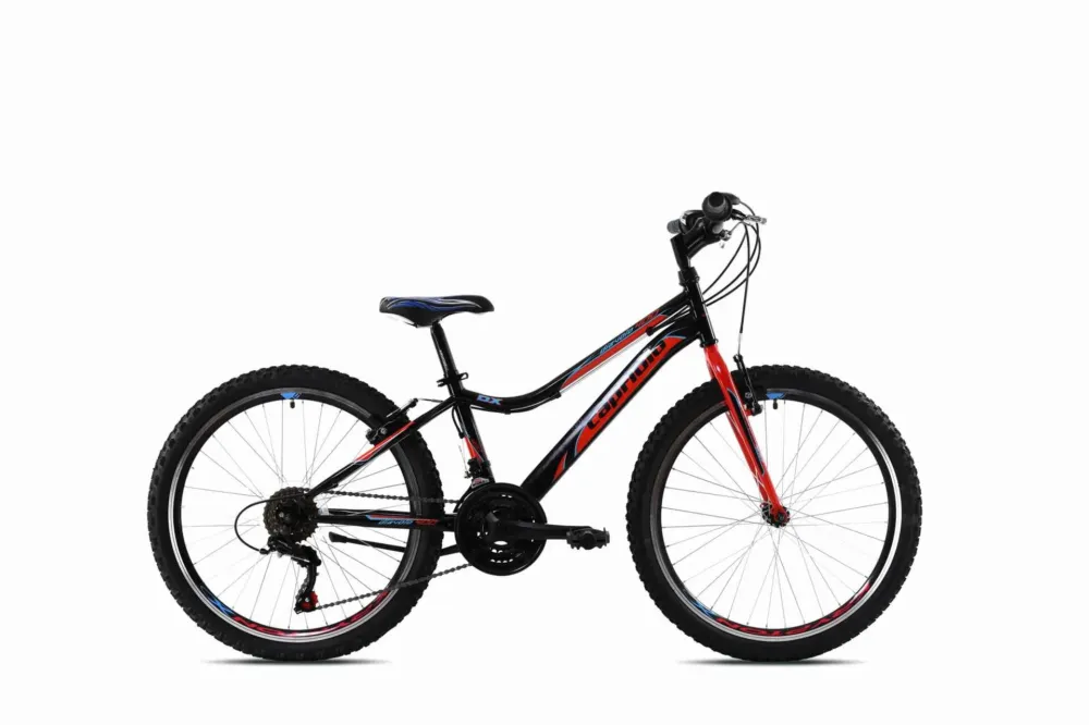 Bicicleta copii 24 Capriolo Diavolo DX negru rosu 13 Livrare rapidă