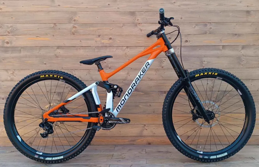 Preferatul clienților Bicicleta Second Hand Mondraker Summum portocaliu alb