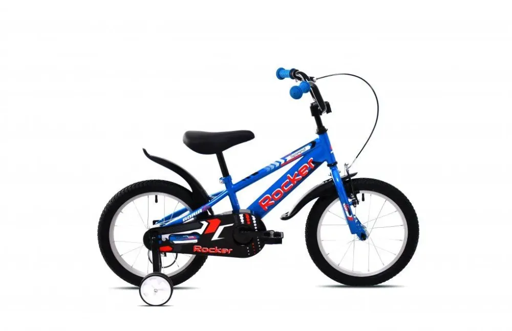 Bicicleta copii 16 Capriolo Rocker negru albastru Popular