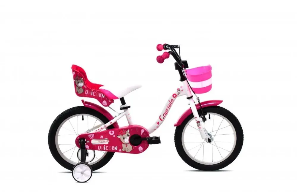 Bicicleta copii 16 Capriolo Viola alb pink Reducere