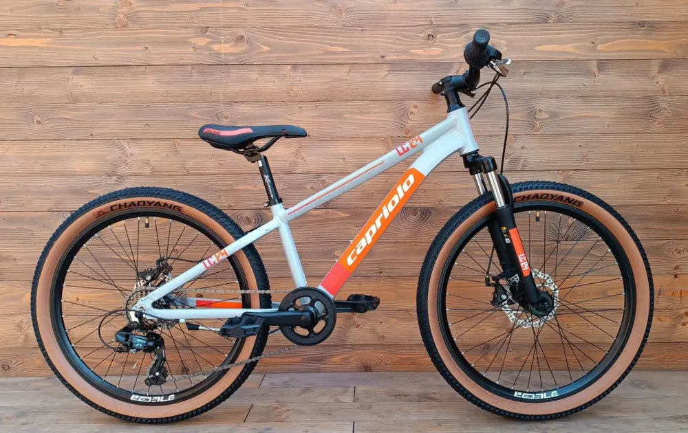 Ultima șansă Bicicleta copii 24 Capriolo LC aluminiu gri portocaliu 12