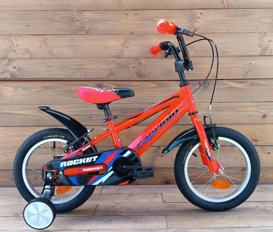 Bicicleta copii 14 Capriolo Rocket rosu Livrare expres
