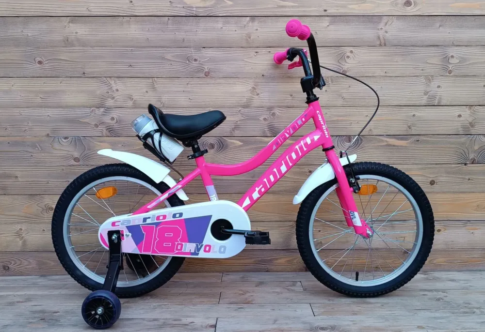 Transport gratuit Bicicleta copii 18 Capriolo Diavolo Kid pink violet