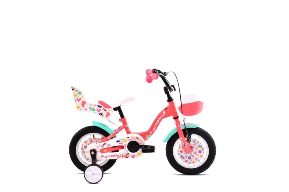 Bicicleta copii 12 Capriolo Fantasy pink turcoaz Reducere de preț