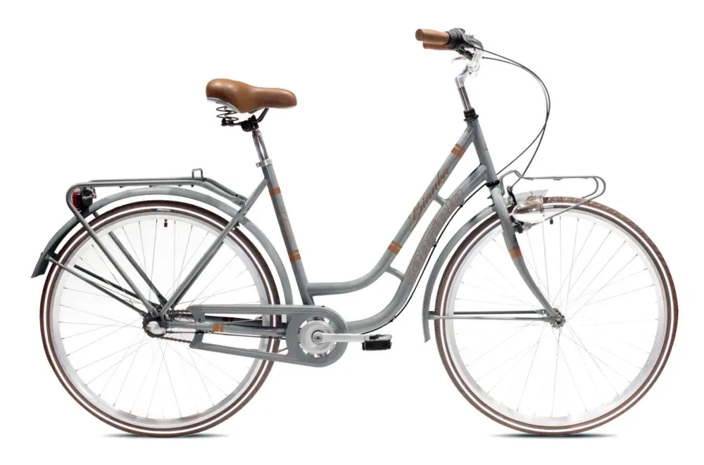 Plată sigură Bicicleta dama 28 Capriolo Bianka gri bej 20