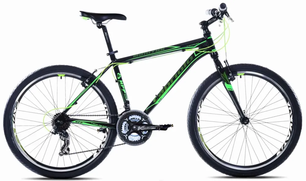 Bicicleta MTB 26 Capriolo Monitor barbati negru neon verde 20 Ofertă limitată