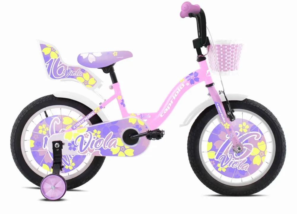 Bicicleta copii 16 Capriolo Viola pink alb Ofertă de sezon